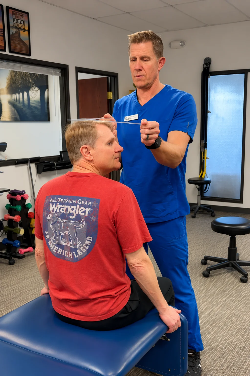 One-on-one physical therapy session in Bend